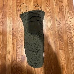 Army Green Mini Dress- Princess Polly